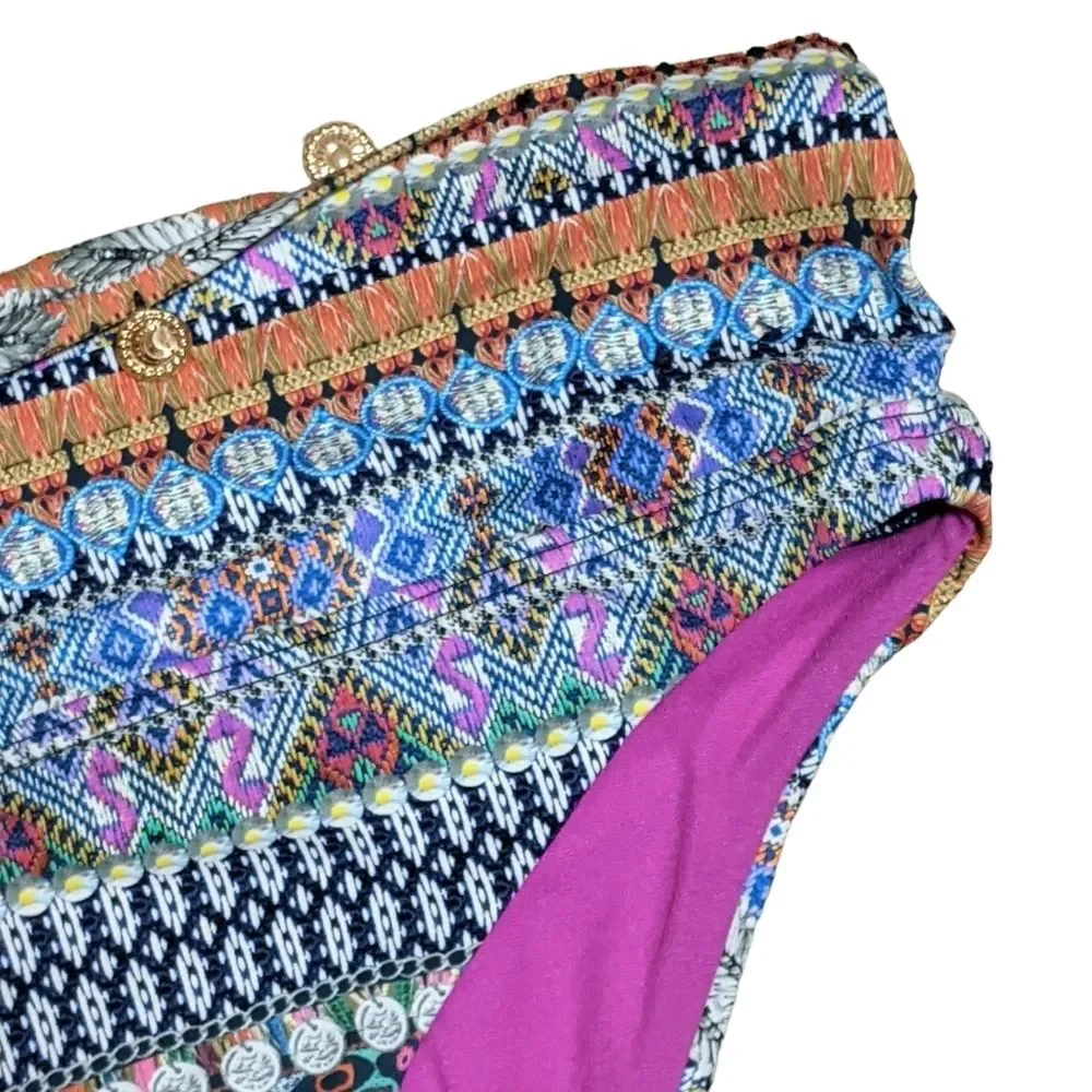 NWT Sunseeker bikini bottom geometric medallion 2192020 midrise size 6/US